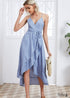 Autumn Blue Fashion Midi Dress